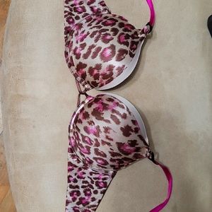 ☆☆VICTORIA SECRET Hotpink Lepoard BOMBSHELL BRA 34B ☆ feel free to make an offer